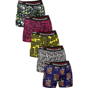 Erkek Baskılı Pamuklu Boxer 5'li Paket