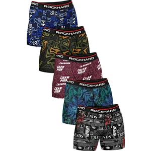 Erkek Baskılı Pamuklu Boxer 5'li Paket