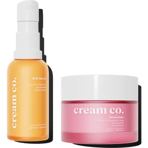 Cream Co. Canlandırıcı Yenileyici Nemlendirici İkili