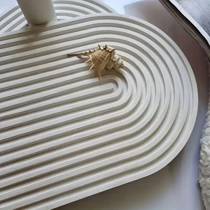 Arco Line Dekoratif Taş Tepsi