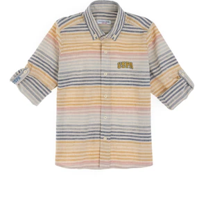 U.s. Polo Assn. Erkek Çocuk Bej Gömlek Desenli 50300617-VR011