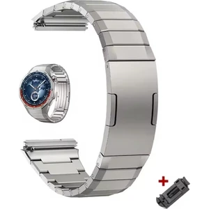 Huawei Watch Gt6/Gt 5 Pro/Gt3 Pro 46mm Birebir Uyumlu Titanyum Alaşımlı Paslanmaz Çelik Kordon