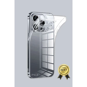 Apple ( Iphone 15 Promax ) Uyumlu Kılıf Transparent Soft Şeffaf Lenz Korumali