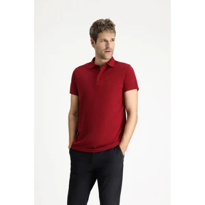 Polo Yaka Regular Fit Nakışlı Pamuklu Tişört