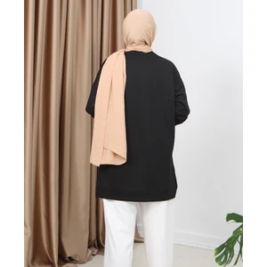 Yazlık Kadın Tesettür Bisiklet Yaka Terletmeyen Penye Kumaş Tunik