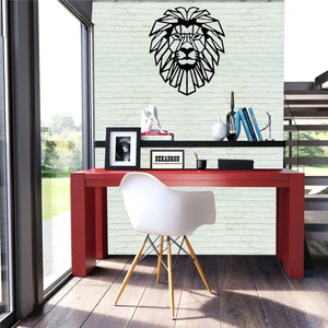 Aslan Kafası Metal Tablo