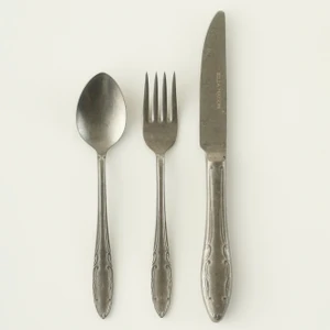 Bella Maison Vintage 18 Parça 6 Kişilik Tatlı Çatal Kaşık Bıçak Takımı Silver