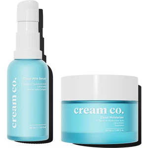 Cream Co. Su Bazlı Aydınlatıcı Nemlendirici Yüz Kremi Yatıştırıcı Ikili