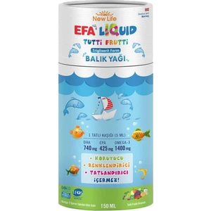 New Life Efa Liquid Balık Yağı Sıvı 150 ml - Tutti Frutti