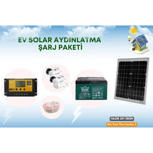 5 Lambalı Güneş Enerjili Aydınlatma Seti