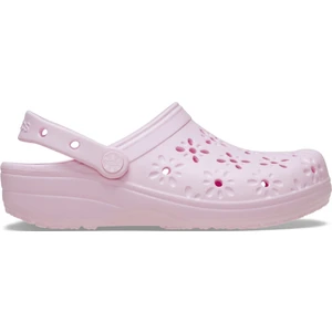 Classic Floral Cut Out Clog Açık Pembe Unisex Terlik 210927