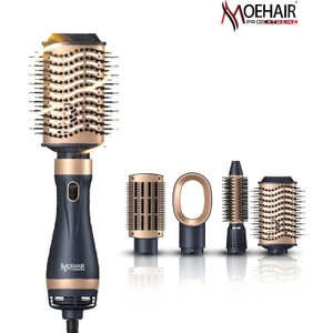 Moe Hair Moehair 4'Ü 1 Arada 1000 Watt Saç Kurutma Makinesi Ve Şekillendirici