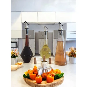 3'Lü Set Yağdanlık 600 Ml - Sirkelik 500 Ml - Limonluk 400 Ml