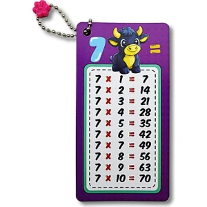Zincirli Çarpım Tablosu Büyük 6X11.5 cm (0861)
