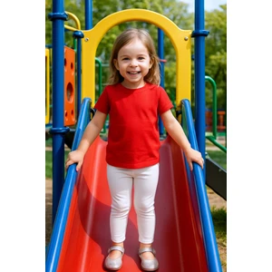 Kız Bebek Tayt Düz Renk Likralı Kumaş Esnek