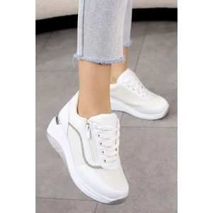 Mdl 1511 Yüksek Tabanlı Taşlı Spor Ayakkabı