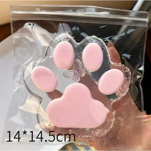 14 cm Dev Kedi Patisi - Taba Sukuşi - Squishy Pati- Oyuncak (Pembe)