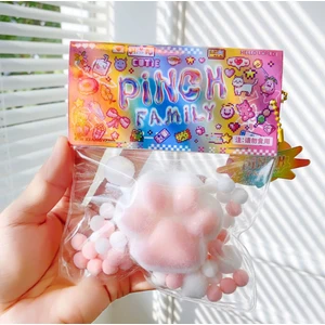Hayvan Temalı Tüylü Kedi Patisi Squishy Oyuncak Hediyelik Koleksiyonluk Çocuk ve Yetişkin