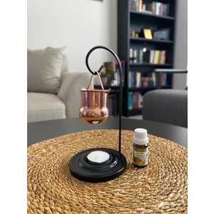 Layla Copper Damla Bakır Buhurdanlık Tütsülük – Askı Standlı + Hediye Auran Buhurdanlık Yağı