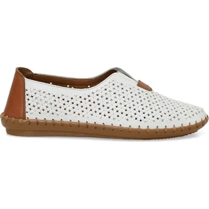 Polaris 5 Nokta 166102.Z5FX Beyaz Kadın Düz Ayakkabı