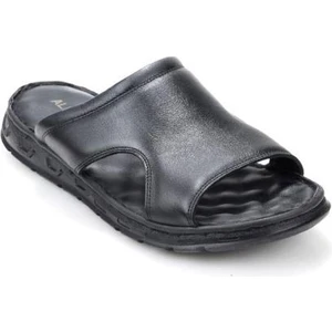 Aldmr 802 Ortopedik Erkek Masaj Tabanlı Hakiki Deri Terlik