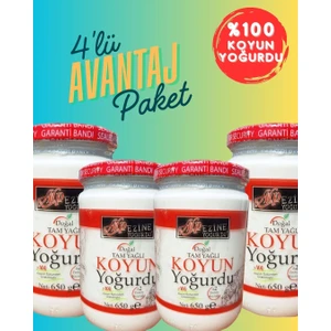 % 100 Doğal Koyun Yoğurdu (4 Adet) x 650 G TOPLAM:2.600G.