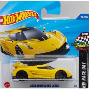 Hw Race Day 2020 Koenigsegg Jesko HYY66 5/10-125/250 Tekli Metal Araç 1/64 Ölçek