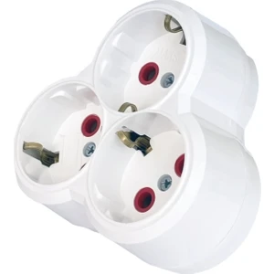 Topraklı Yonca Tip Üçlü Fiş Priz