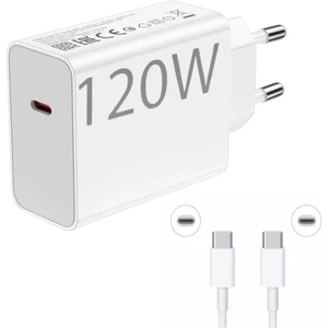 120W Super Turbo Type-C Çıkışlı Hızlı Şarj Aleti Telefon Pc Tablet Uyumlu Güvenli Orjinal 3x Hızlı