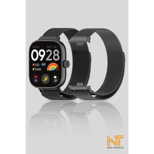 Xiaomi Redmi Watch 4 / Redmi Watch 5 Uyumlu Milanes Hasır Örgü Metal Kordon