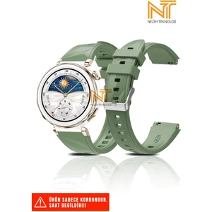 Huawei Watch Gt4 / Gt5 / Gt6 41mm / Gt5 Pro 42mm Uyumlu Silikon Kordon 18mm