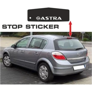 Opel Astra H Kasa Stop Sticker
