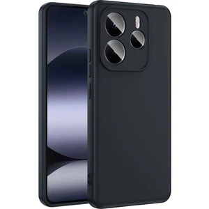 Xiaomi Redmi Note 14 5g Kılıf Lansman Içi Kadife Kamera Korumalı Mara Silikon Kılıf - Siyah