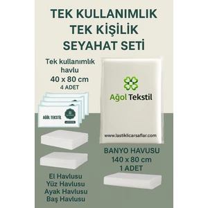 Ağol Tekstil – Tek Kişilik Tek Kullanımlık Seyahat Seti