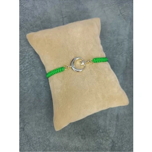 Altın Renk Ay Yıldızlı Makrome Örgü Bileklik