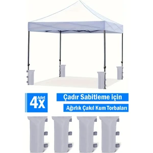 Ağırlık Çantaları 4'lü Kum Ağırlık Torbaları Açılır Tente Güneşlik Şemsiye Için Tek Bölme Bacak Ağırlıkları