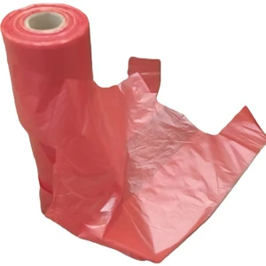 Büyükboy Kırmızı Rulo Poşet Market Manav Atlet Hışır
