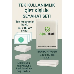 Ağol Tekstil – Çift Kişilik Tek Kullanımlık Seyahat Seti