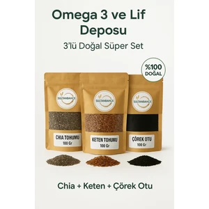 Chia Tohumu | Keten Tohumu | Çörek Otu | Omega 3-Lif Bombası|glutensiz |çiya Tohumu |çiha Tohumu