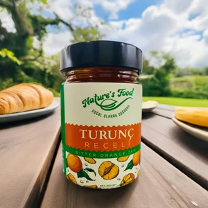 Nature's Food Turunç Reçeli 350gr %65 Turunç Kabuğu, Pancar Şekeri, Limon Suyu Koruyucu ve Katkıİçermez