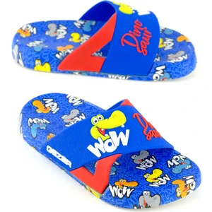 Kız Çocuk Yazlık Rahat Taban Dino Ev Bahçe Banyo Havuz Plaj Günlük Terlik