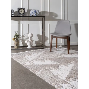 Rio Iskandinav Salon Halısı Mutfak Halısı  Yolluk Bukle Dokuma Halı Tozumaz Açık Bej Vizon Dekoratif Halı Rıo-04