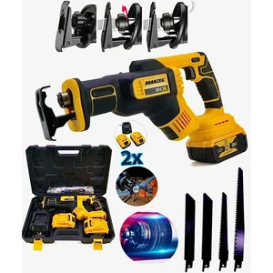 36V Şarjlı Tilki Kuyrugu Şarjlı Kemik Kesme Cift Batarya 4 Adet Bıcak