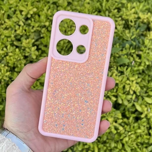 Xiaomi Redmi Note 13 Pro 4g Kılıf Taşlı Işıltılı Darbe Önleyici Silikon Kapak