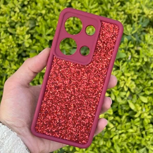 Xiaomi Redmi Note 13 Pro 4g Kılıf Taşlı Işıltılı Darbe Önleyici Silikon Kapak