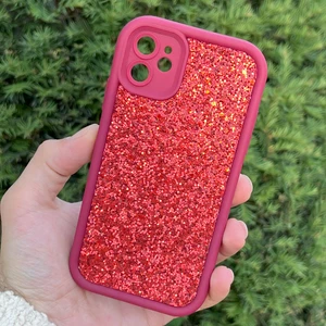 iPhone 11 Kılıf Taşlı Işıltılı Darbe Önleyici Silikon Kapak