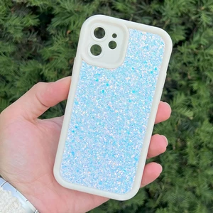 iPhone 12 Kılıf Taşlı Işıltılı Darbe Önleyici Silikon Kapak
