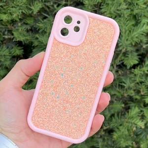 iPhone 12 Kılıf Taşlı Işıltılı Darbe Önleyici Silikon Kapak