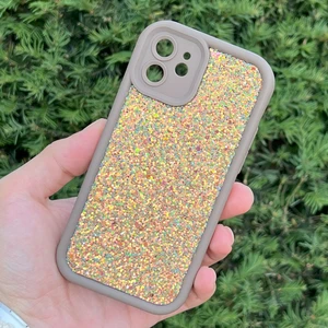 iPhone 12 Kılıf Taşlı Işıltılı Darbe Önleyici Silikon Kapak