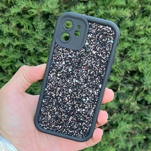 iPhone 12 Kılıf Taşlı Işıltılı Darbe Önleyici Silikon Kapak